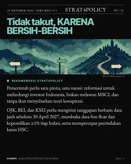 Slide 9 carousel Dua suara, tiga jalan ke 2027