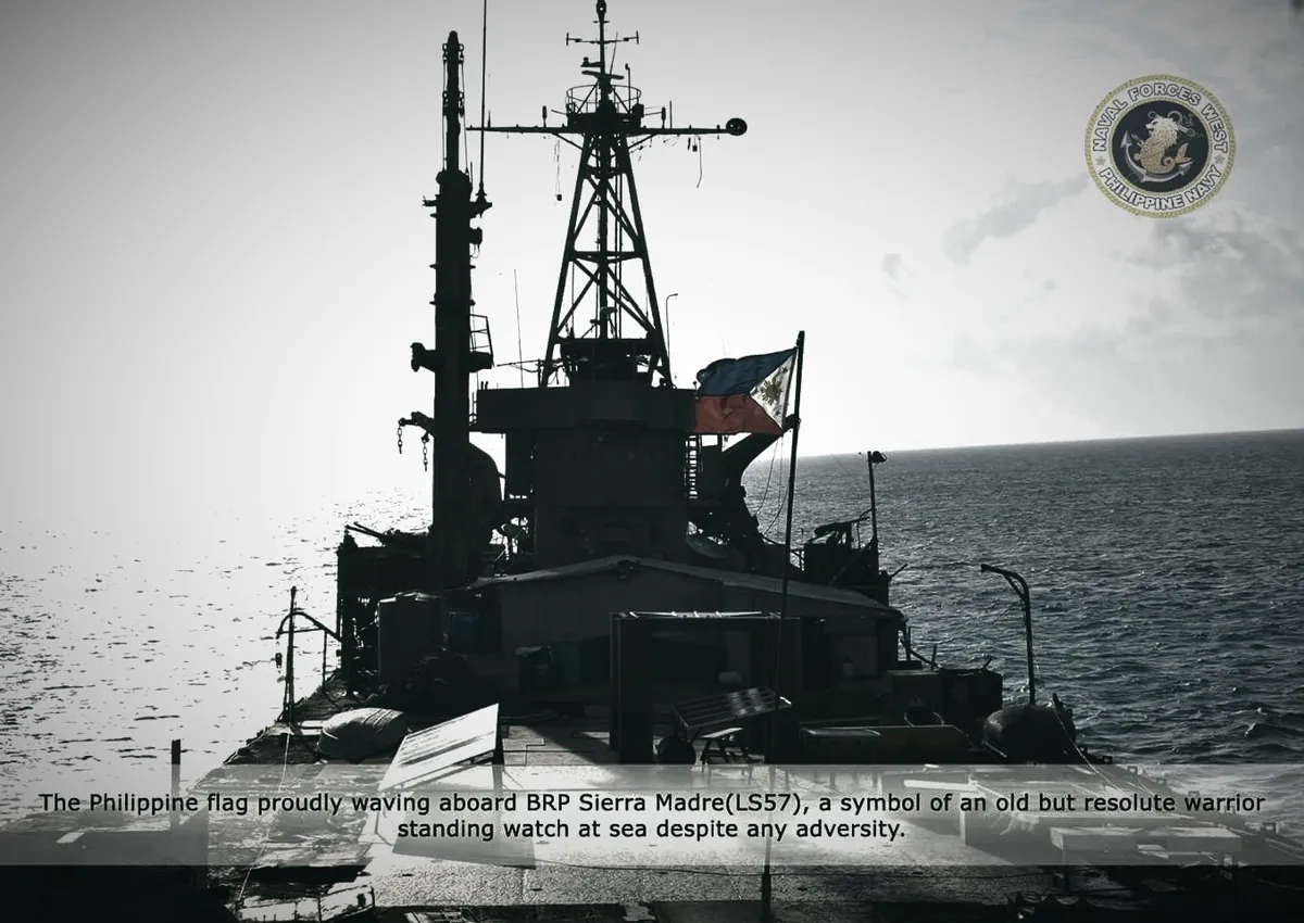 BRP Sierra Madre, 2017. Philippine Navy / Wikimedia Commons (domain publik), diolah.